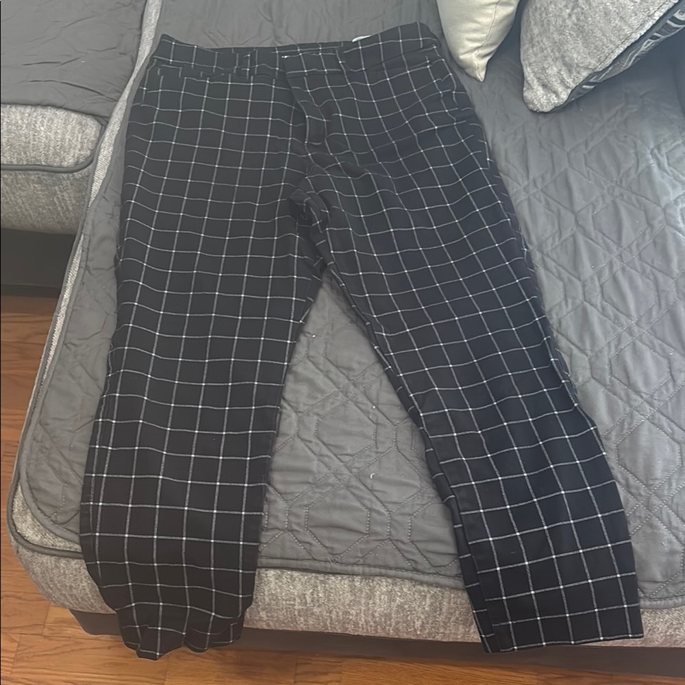 Black and White Checkered Pants